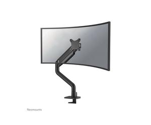 Neomounts DS70S-950BL1 Support Bureau 17-49" Ressort Gaz, VESA 75x75/100x100, 18kg max, Pivot/Inclinaison/Rotation, Topfix, Butée 180°