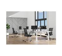 Neomounts DS70S-950WH1 - Kit de montage (bras de montage pour bureau) - pleine action - pour moniteur - aluminium - blanc - Taille d'écran : 17"-49"