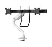 Neomounts Support de bureau double écran DS75S-950WH2 17–32" VESA75/100 Incl. ±60° Rot.360° Blanc