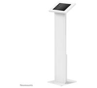 Neomounts FL15-750WH1 Support tablette sol 9.7-11" acier blanc, VESA 75x75mm, verrouillage antivol, gestion câbles, H: 1130mm, base vissée.