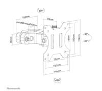 Neomounts FL40-430BL11 Support de colonne pour écran 17-32" - diam. 28-60 mm