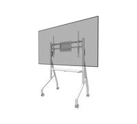 Neomounts FL50-525WH1 Support au sol mobile pour écran 55-86" - étagère multimédia incluse - installation rapide - TÜV