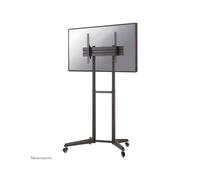 Neomounts FL50-540BL1 Support Mobile Sol pour Écran 37-70" (94-177.8cm), VESA 100x100 - 600x400mm, Inclinaison 5-12°, Charge 50kg, Acier Noir, 4 Roues