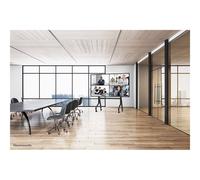 Neomounts FL50-575BL1 Support au sol mobile pour écran 65-110" - installation rapide - TÜV