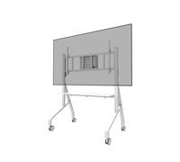 Neomounts Support au sol mobile FL50-575WH1 pour écran 65-110" étagère multimédia incluse TÜV