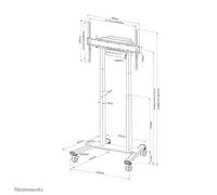 Neomounts FL55-875WH1 Support au sol mobile pour écran 55-100" - motorisé - TÜV