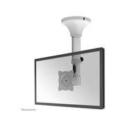 Neomounts FPMA-C025SILVER Support plafond écran 10-30" VESA 75x75/100x100, inclinable 180°, pivot 360°, hauteur ajustable 31-47cm, charge max 12kg, acier.