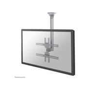 Neomounts FPMA-C400SILVER Support Plafond écran 32-60" VESA 200x200 à 600x400 mm, Inclinaison 25°, Pivot 60°, Hauteur ajustable 64-104 cm, Max 35 kg