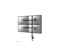 Neomounts Support de table FPMA-D550D4BLACK 4 écrans 13–32 pouces noir inclinable, rotatif, mobile
