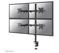 Neomounts Support de table FPMA-D550D4BLACK 4 écrans 13–32 pouces noir inclinable, rotatif, mobile