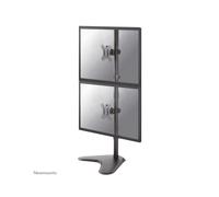 Neomounts FPMA-D550DDVBLACK Support Bureau Double Écran 10-32" VESA 75x75/100x100 Inclinaison 90° Pivot 180° Rotation 360° Acier Noir 6kg
