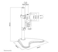 Neomounts FPMA-D550SBLACK Support d'écran à poser 13-32"