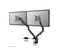 Neomounts FPMA-D650DBLACK Support Bureau Double Écran 17-27" 7kg VESA 75x75/100x100, Inclinaison -45/90°, Rotation 360°, Pivot 180°, Vérin à Gaz