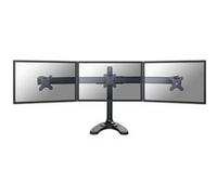 Neomounts FPMA-D700DD3 - Pied - pour 3 écrans LCD - noir - Taille d'écran : 10"-27" - support pour ordinateur de bureau, oeillet, montrable sur bureau Noir G