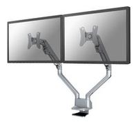 Neomounts FPMA-D750D - Kit de montage - pleine action - pour 2 écrans LCD - argent - Taille d'écran : 10"-32" - pinces montables, oeillet, montrable sur bureau Argent G