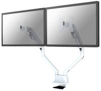 Neomounts FPMA-D750DWHITE x2 Support de table pour écran 25,4 cm (10\ ) - 81,3 cm (32\ ) mobile, rotatif, rotatif, réglable en