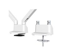 Neomounts FPMA-D750DWHITE2 x2 Support de table pour écran 25,4 cm (10\ ) - 81,3 cm (32\ ) blanc inclinable + pivotant, réglable en