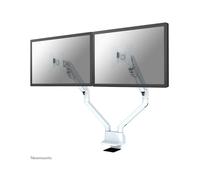 Neomounts FPMA-D750DWHITE2 x2 Support de table pour écran 25,4 cm (10\ ) - 81,3 cm (32\ ) blanc inclinable + pivotant, réglable en