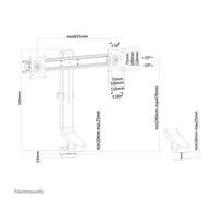 Neomounts FPMA-D860DBLACK Support d'écran à fixer 10-27"