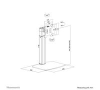 Neomounts FPMA-D865BLACK Support d'écran à poser 10-32" - ressort à gaz