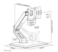 Monitor ACC Desk MOUNT/10-32 FPMA-D885BLACK NEWSTAR