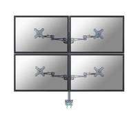 Kit de montage pour 4 écrans LCD - NEWSTAR - FPMA-D935D4 - Inclinaison et rotation - Argenté(e)