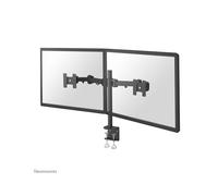 Neomounts FPMA-D960D Support Bureau Double Écran 10-27" VESA 75x75/100x100 Pince, Inclinaison 180°, Rotation 360°, Pivot 180°, Hauteur 45cm, Acier