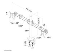 Neomounts FPMA-D960D Support d'écran à fixer 10-27"