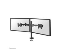 Neomounts FPMA-D960DG Support Bureau Double Écran 10-27" VESA 75x75/100x100, Inclinaison 180°, Pivot 180°, Rotation 360°, Hauteur Ajustable 45cm, Acier Noir