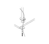 Neomounts FPMA-D960GROMMET - Composant de montage (poteau, plaque passe-câble) - pour Ecran LCD - noir - Taille d'écran : 10"-30" - ordinateur de