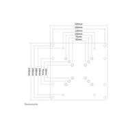 Lot de connecteurs plats SV Neomounts FPMA-VESA200 argent Adapté pour série (support): Universel