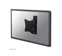 Neomounts FPMA-W810BLACK Support Mural Orientable 10-27" VESA 75x75/100x100 Inclinable 0-90° Pivot 90° Charge Max 12kg Distance Mur 5-8cm Aluminium Noir