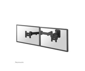 Neomounts FPMA-W960D Support Mural Double Écrans 10-27" VESA 75x75/100x100, Inclinable 180°, Pivotant 180°, Rotatif 360°, Charge 6kg par écran, Distance Mur 20.7-47cm
