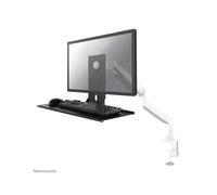 Neomounts KEYB-V200BLACK Support Clavier/Souris Acier Noir VESA 75x75/100x100 Max 2kg Largeur 650mm pour écrans jusqu'à 32"