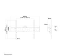 Neomounts LFD-W2640MP Support pour écran mural 37-75" - inclinable
