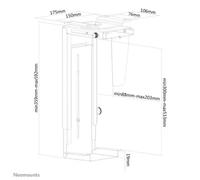 Neomounts NM-CPU100BLACK Support pour ordinateur - rotatif - max 10 kg - universel