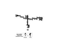 Neomounts NM-D135D3 - Kit de montage - pleine action - pour 3 écrans LCD - noir - Taille d'écran : 10"-27" - pinces montables, oeillet, montrable sur
