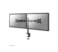 Neomounts NM-D135DBLACK Support Bureau Double Ecran 10-27" VESA 75x75/100x100, Inclinaison 90°, Rotation 360°, Pivot 180°, Charge max 8kg