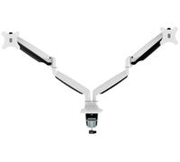 Neomounts NM-D750DWHITE x2 Support de table pour écran 25,4 cm (10\ ) - 76,2 cm (30\ ) inclinable, mobile blanc