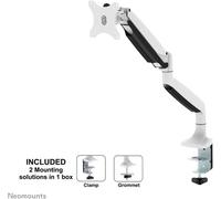Neomounts NM-D750WHITE simple Support de table pour écran 25,4 cm (10) - 81,3 cm (32) blanc inclinable, mobile