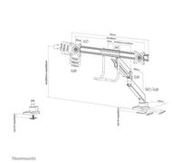Neomounts NM-D775DXBLACK Support d'écran à fixer 10-32" - ressort à gaz - Topfix - arrêt 180°