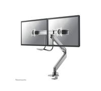 Neomounts NM-D775DX - Kit de montage - pleine action - pour 2 écrans LCD - argent - Taille d'écran : 10"-32" - pinces montables, oeillet, montrable sur bureau Argent G