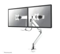 Neomounts NM-D775DXWHITE Support d'écran à fixer 10-32" - ressort à gaz - Topfix - arrêt 180°