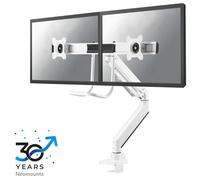 Neomounts Kit de montage NM-D775DX – Pleine action pour 2 écrans LCD 10"-32" Aluminium Blanc