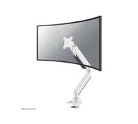 Neomounts NM-D775WHITEPLUS Support Bureau 10-49" Gaz VESA 75x75/100x100 Pivot 360° Inclinaison +/-45° Rotation 180° Topfix Acier Blanc Charge 18kg