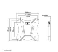 Neomounts NM-W25BLACK Support pour écran mural 10-30" - ultra-plat