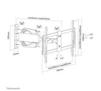 Neomounts NM-W460BLACK Support pour écran mural 32-60" - orientable