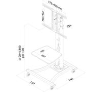 Neomounts by Newstar support de sol