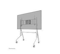 NEOMOUNTS FL50-575WH1 Support au sol mobile pour écran 65-110p - étagère multimédia incluse - installation rapide - TÜV