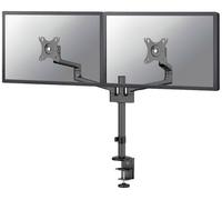 Neomounts Support de bureau double DS60-425BL2 2 écrans 17-27" VESA 75/100 Noir inclinable/rotatif